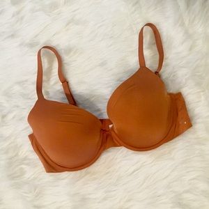 Aerie Real Me Orange Full Coverage Bra 34D